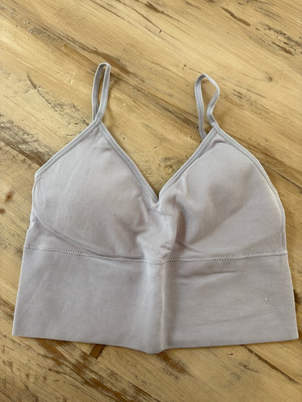 Dynamite Light Lavender Ribbed Bralette Cami
